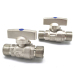 2-Piece 1/2Inch Male X Male Nickel Plated Medical Gas Ball Valve