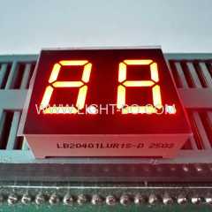 Ultra bright Red 7 Segment LED Display 2 Digit 0.4inch common cathode with short pin lead