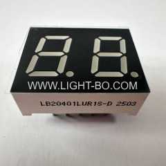 Ultra bright Red 7 Segment LED Display 2 Digit 0.4inch common cathode with short pin lead