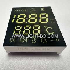 Customized Ultra bright White 7 Segment LED Display Module Common cathode for Oven Timer 46*52mm