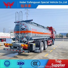 Semi Trailer Tank Truck Stainless Steel Sulfuric tank Truck