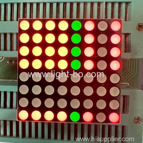 Bi-Colour Red/Green 3mm 8*8DOT Matrix LED Displa