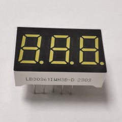 3 Digit 7 Segment LED Display;Ultra Bright White