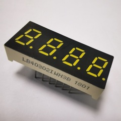 Ultra White 7.62mm 4 Digit 7 Segment LED Display Common Anode for Temperature Indicator