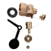 Marine Self-Closing Bronze Plug Valve Threaded/Flanged Connection PN16/Class 150 Corrosion-Resistant