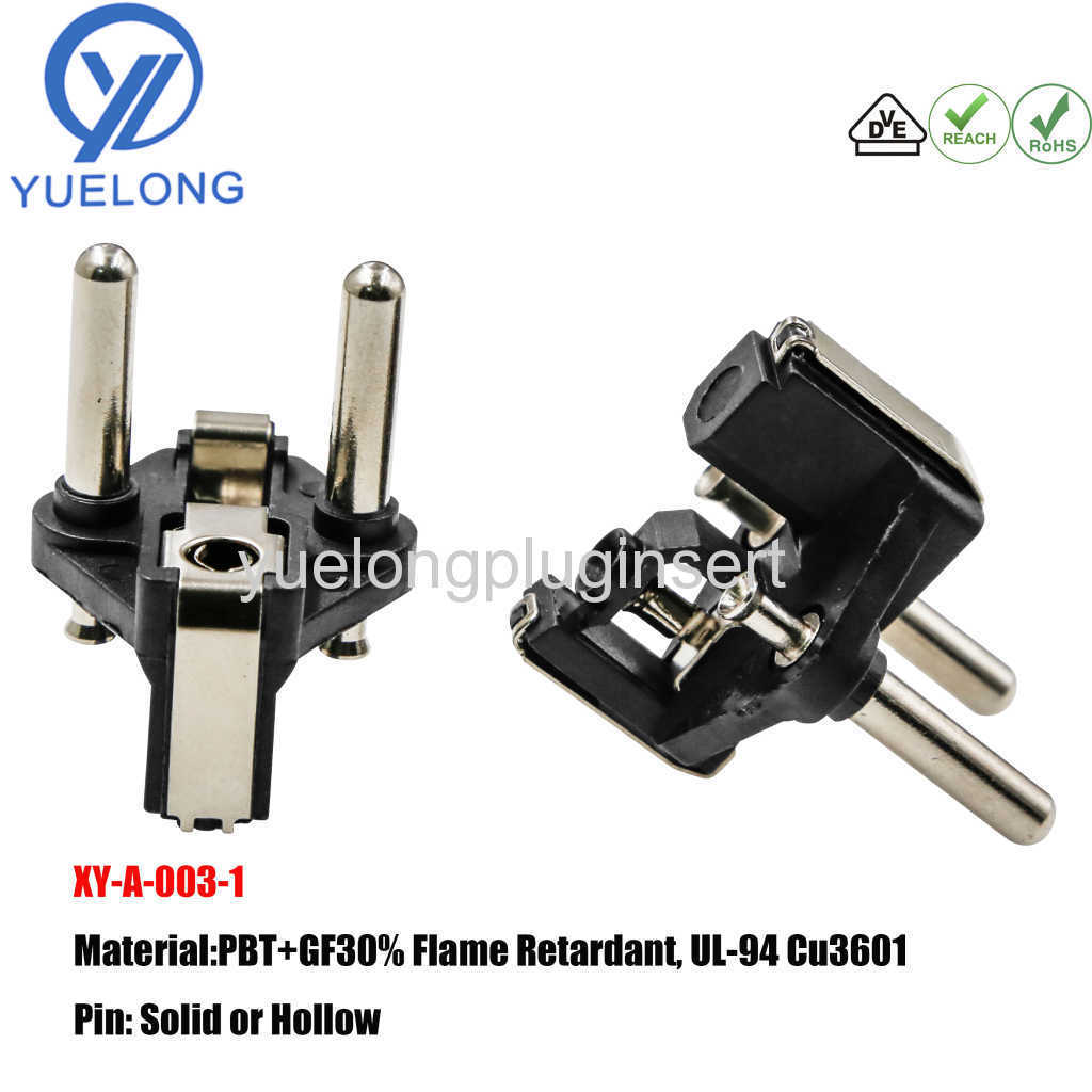 VDE Europe Hollow/Solid Pins Plug insert