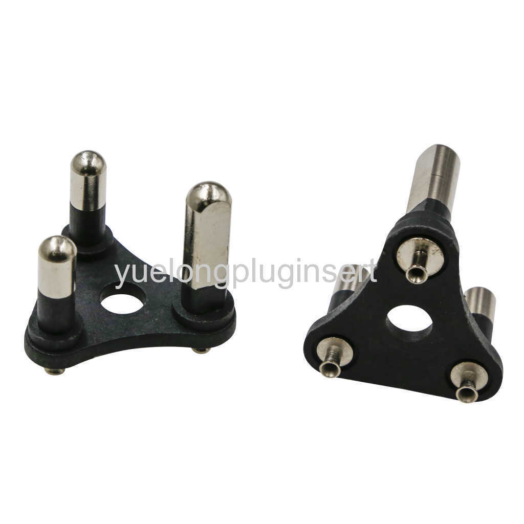 High-Performance South Africa Plug Insert with Nickel-Coated Pins