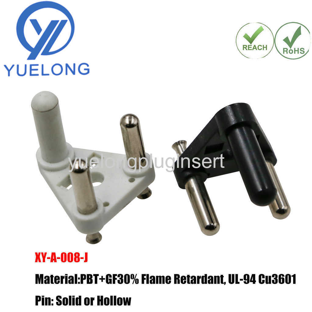 South Africa Plug Insert with Solid Pins for Power Tools (SABS Compliant)