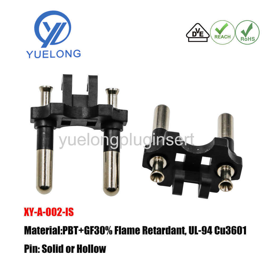 Xy-a-002 4.0mm European 2pins Plug Insert VDE RoHS