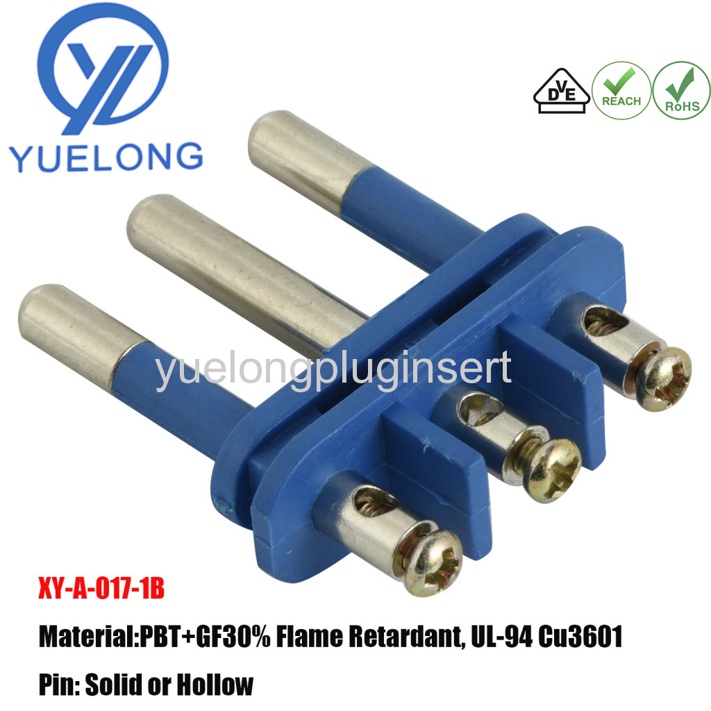 Three Pins Italy Plug Insert White