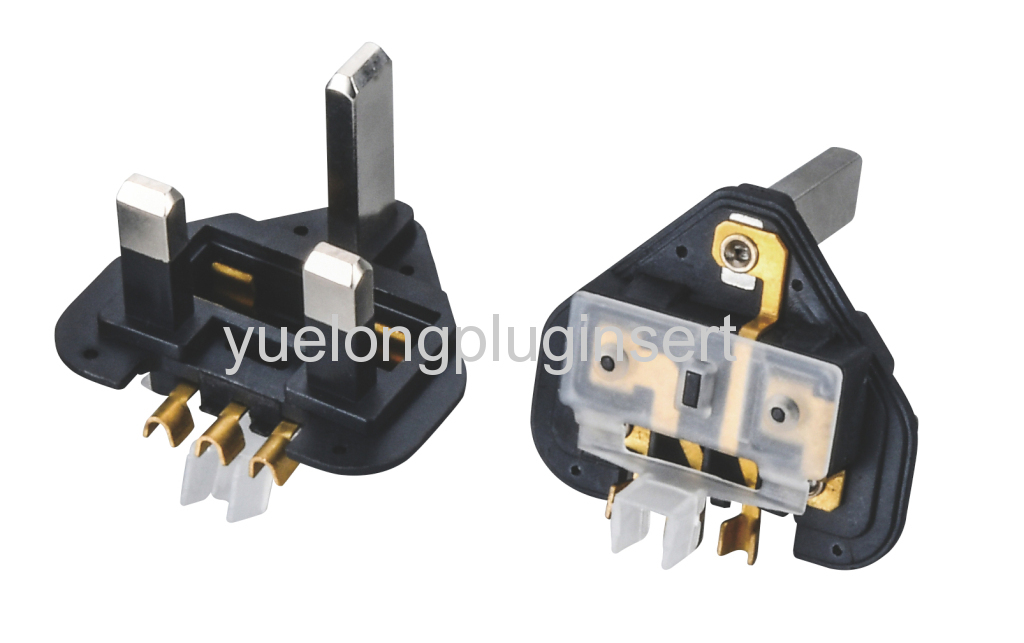 Bsi UK Power Plug Insert No Fuse Type and Non-Plating