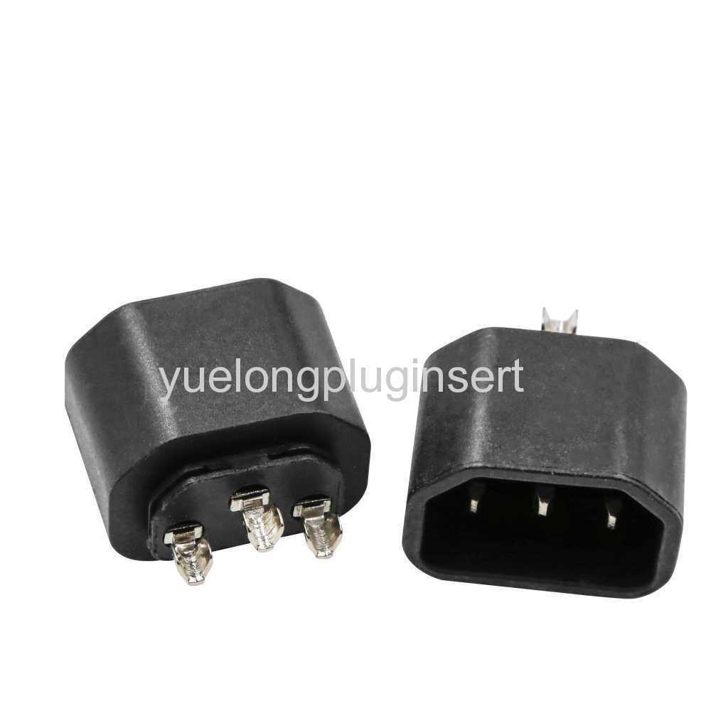 IEC320 C14 Socket Insert for Cable Prodution RoHS
