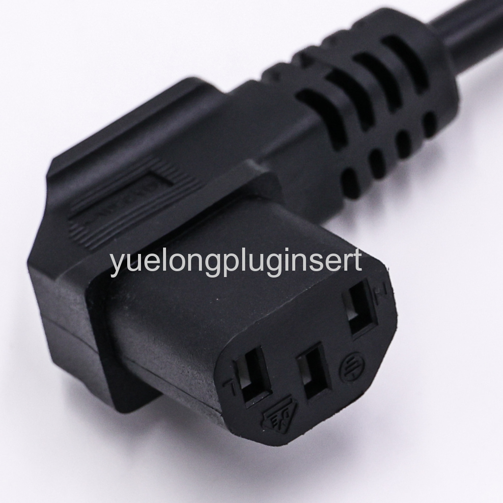 No Fuse BSI UK Plug to IEC C13 Power Cable
