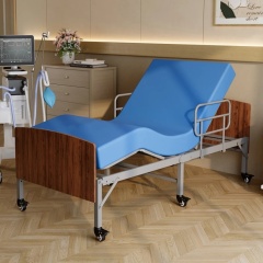 Foldable Twin XL German Okin Motor Electric Hospital Bed with Underbed Lighting