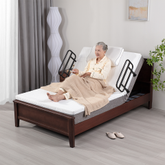 Luxury Upholstered Multi-Functional Okin Motor Massage Electric Adjustable Bed with Built-in Mattress