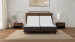 Zero Clearance Wireless Remote Upholstered Multi-functional Okin Motor Massage Electric Bed