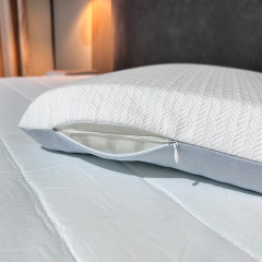 Soft Orthopedic Nature Cool Massage Adjustable Cervical Memory Foam Pillow with Spandex Cover