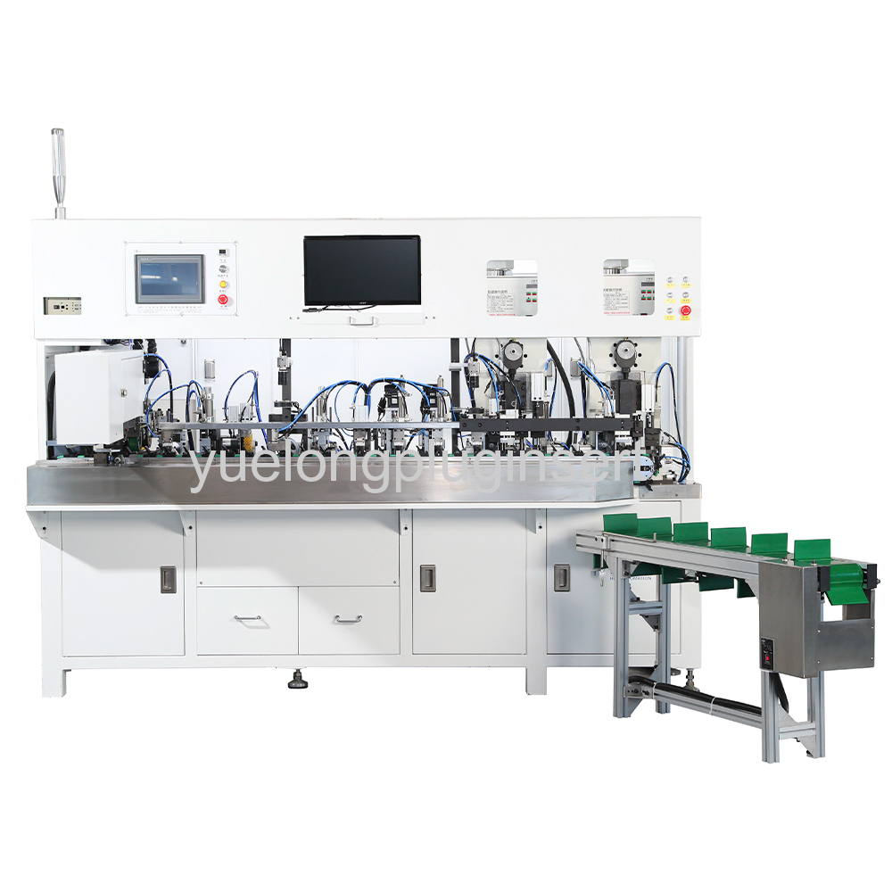 Automatic Three Core Round Wire Cutting Stripping and Riveting Machine