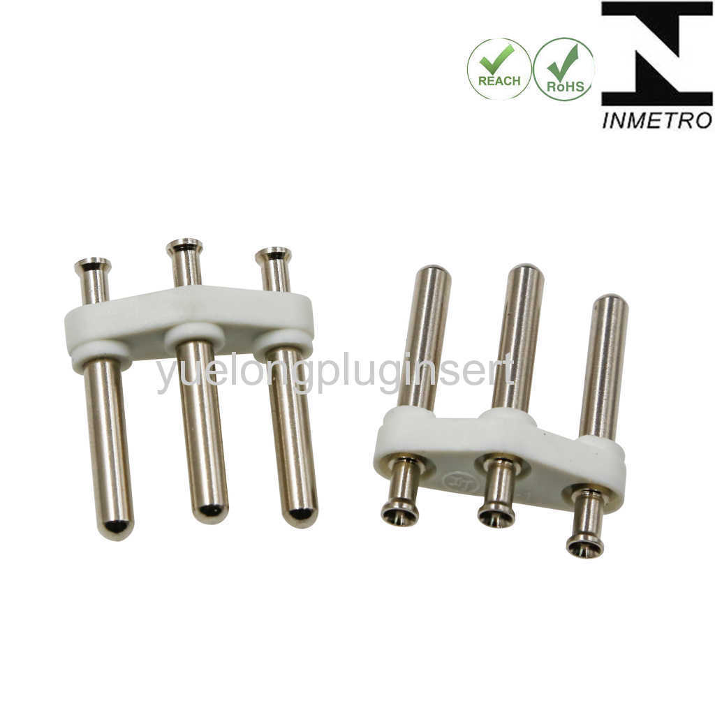 2-Pin Inmetro Plug Insert Brazil Hollow/Solid Series