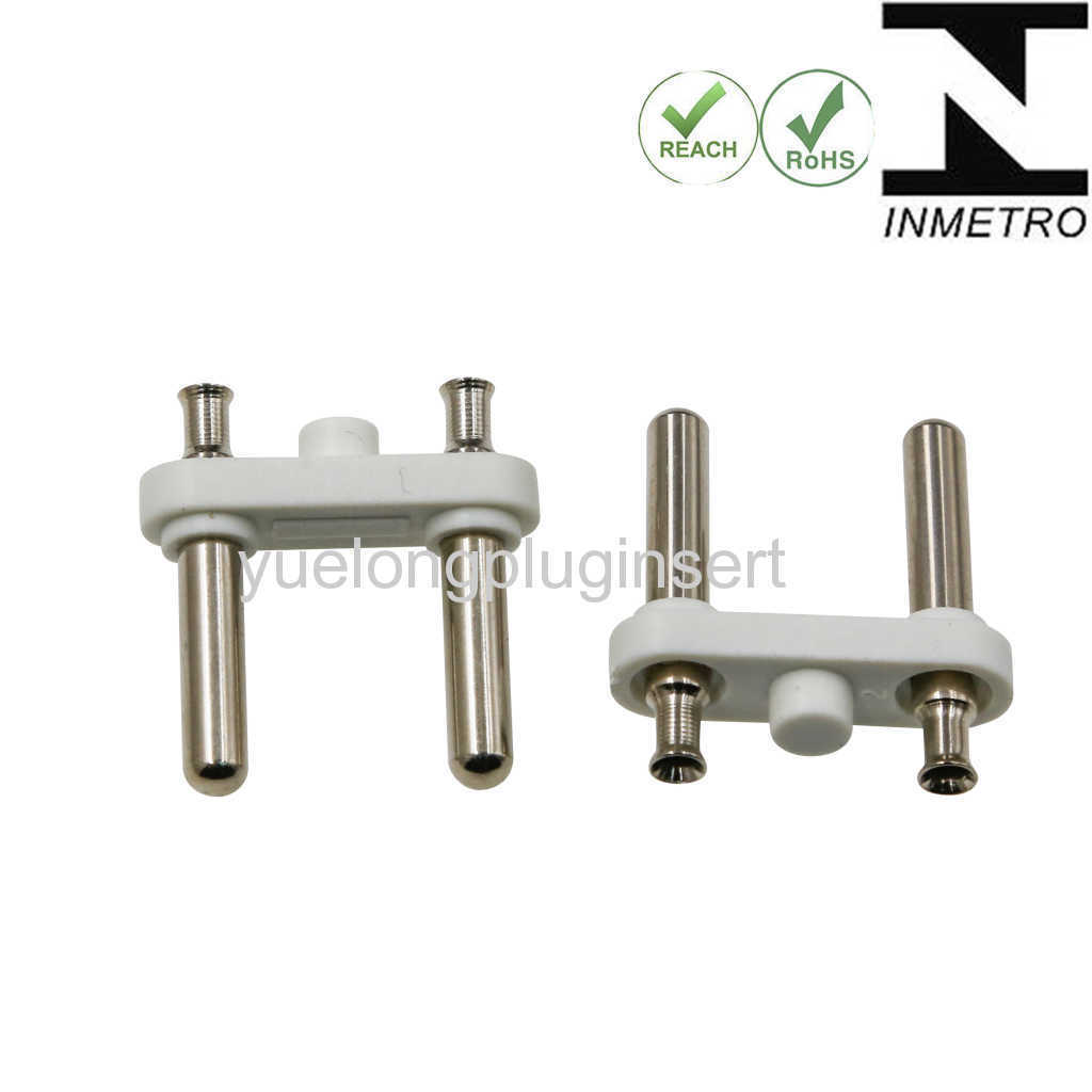 2-Pin Inmetro Plug Insert Brazil Hollow/Solid Series