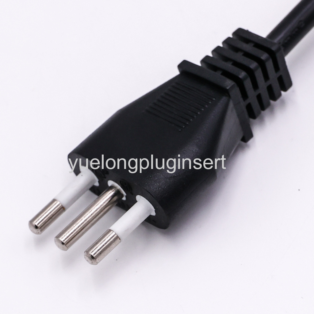 IMQ Approved Italy 3Pins Plug to IEC C5 Socket Power Cable