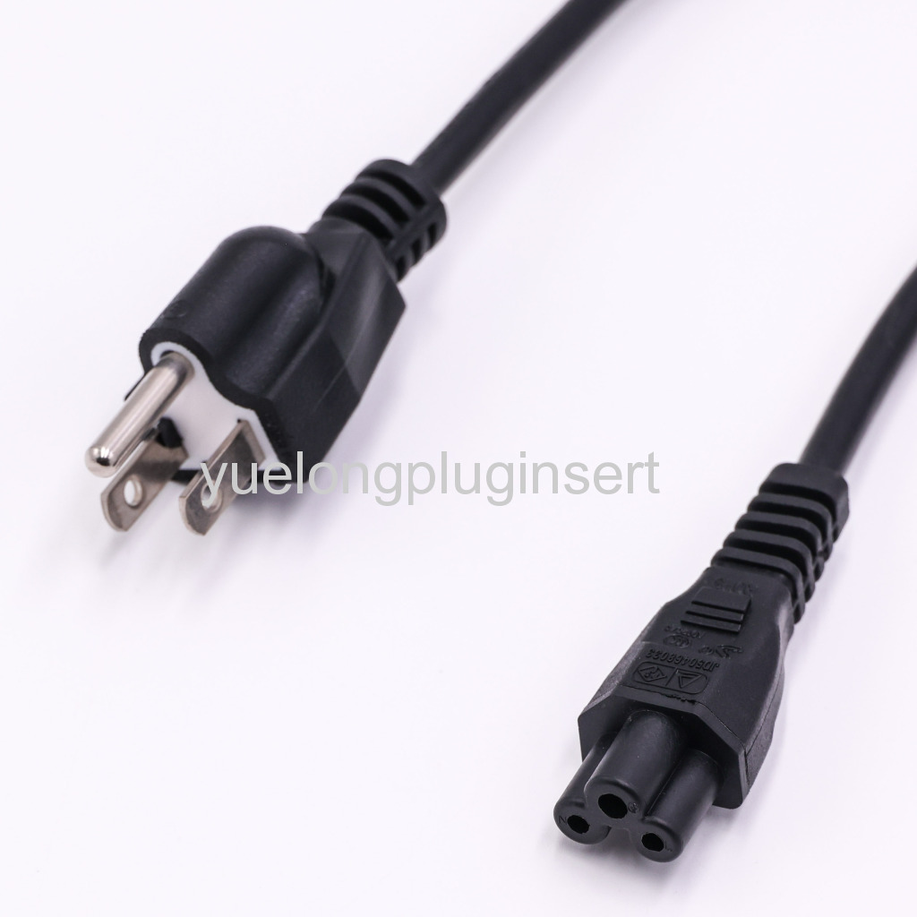 NEMA US Plug to IEC C5 Power Cable