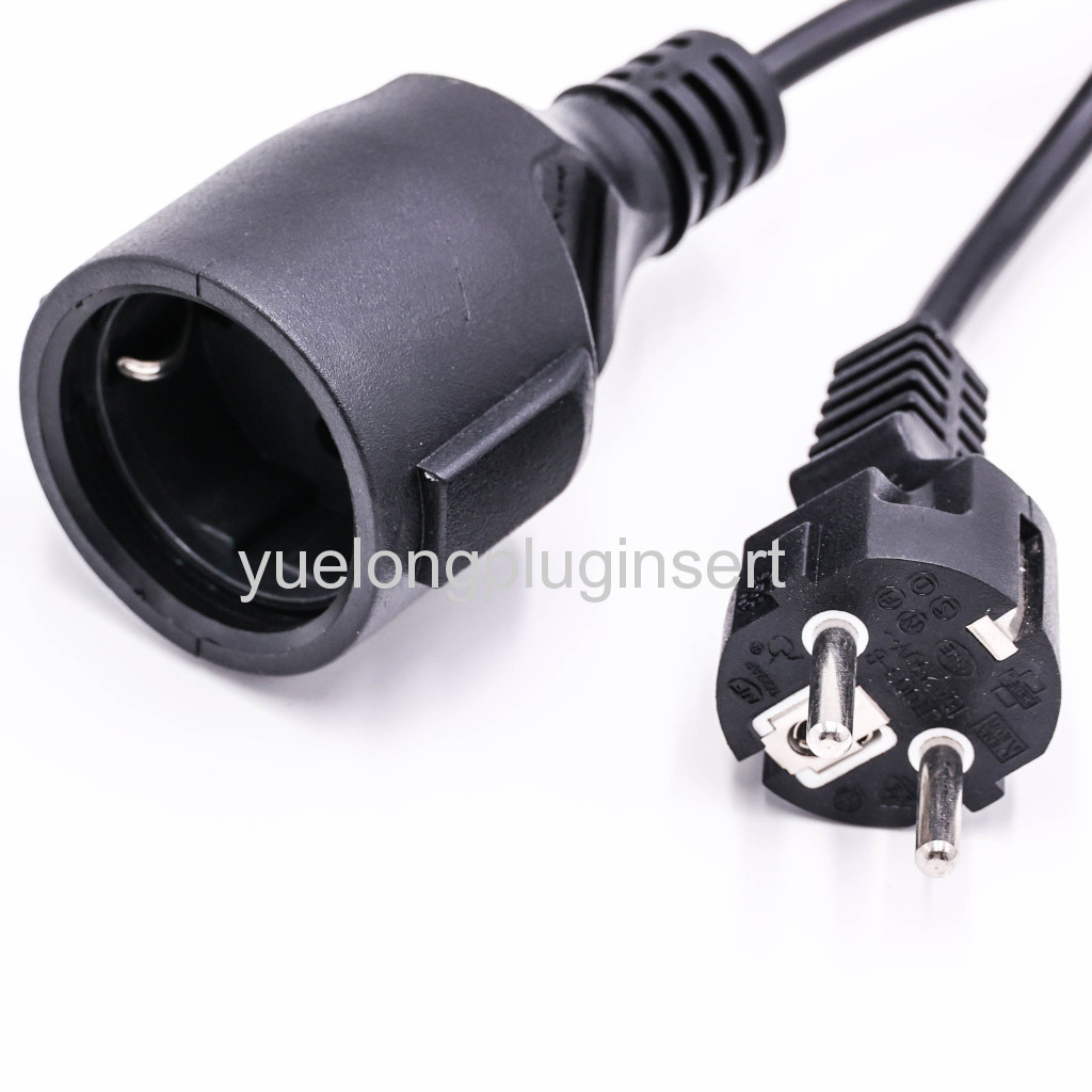 VDE French Plug Power Cable Extension Cord