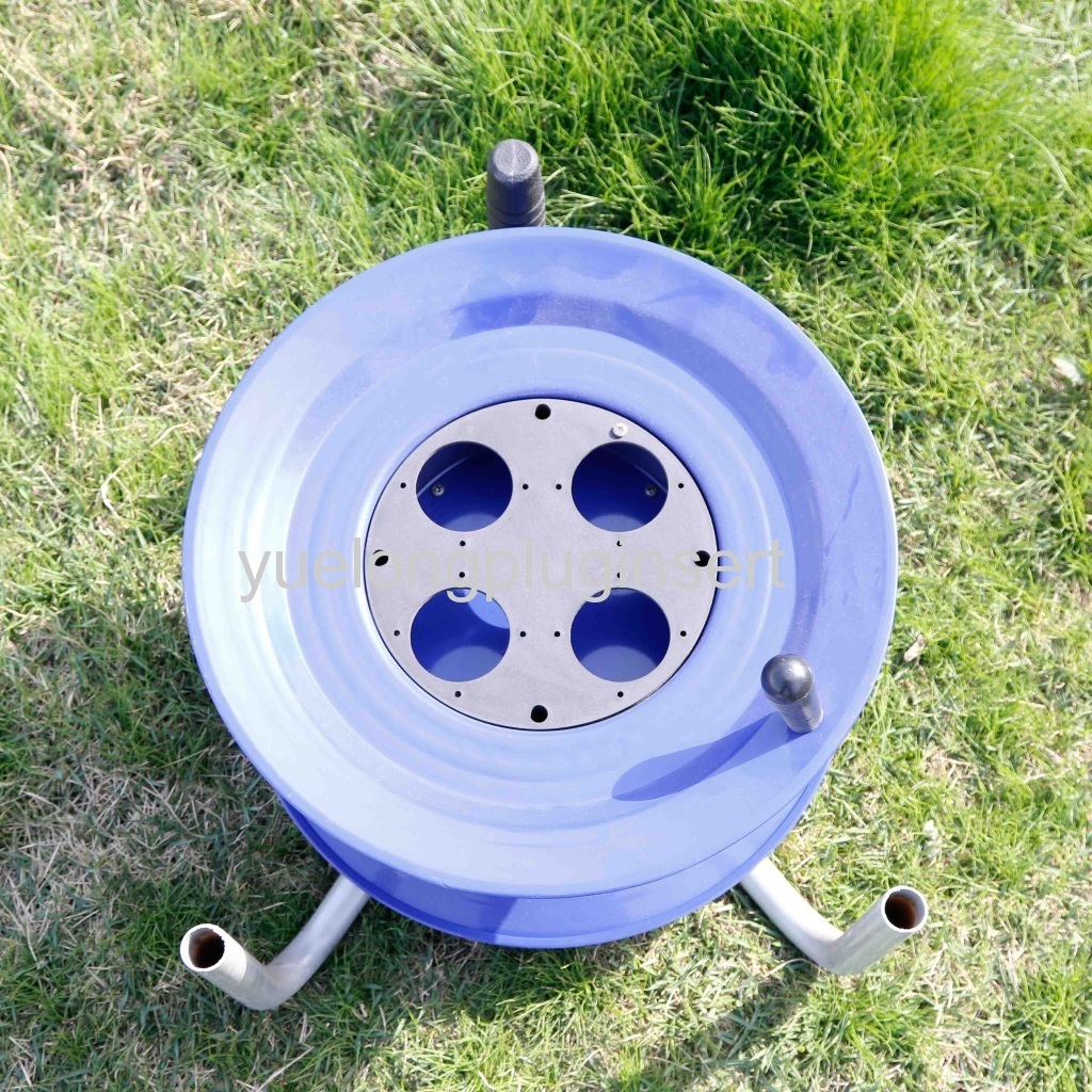 Outdoor Use Extension Cord Storage Reel with 4 Outlet Cable reel
