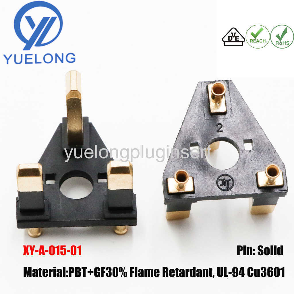 3Pins British Plug Bsi Approved Half Insulated Plug