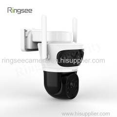 Ringsee 9102 AOV Dual-lens solar security camera outdoor wireless no network 24/7 surveillance