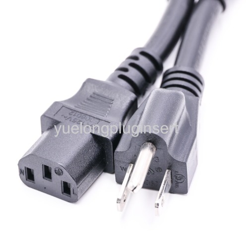 NEMA 5-15p USA Plug to IEC C13 Socket Power Cable