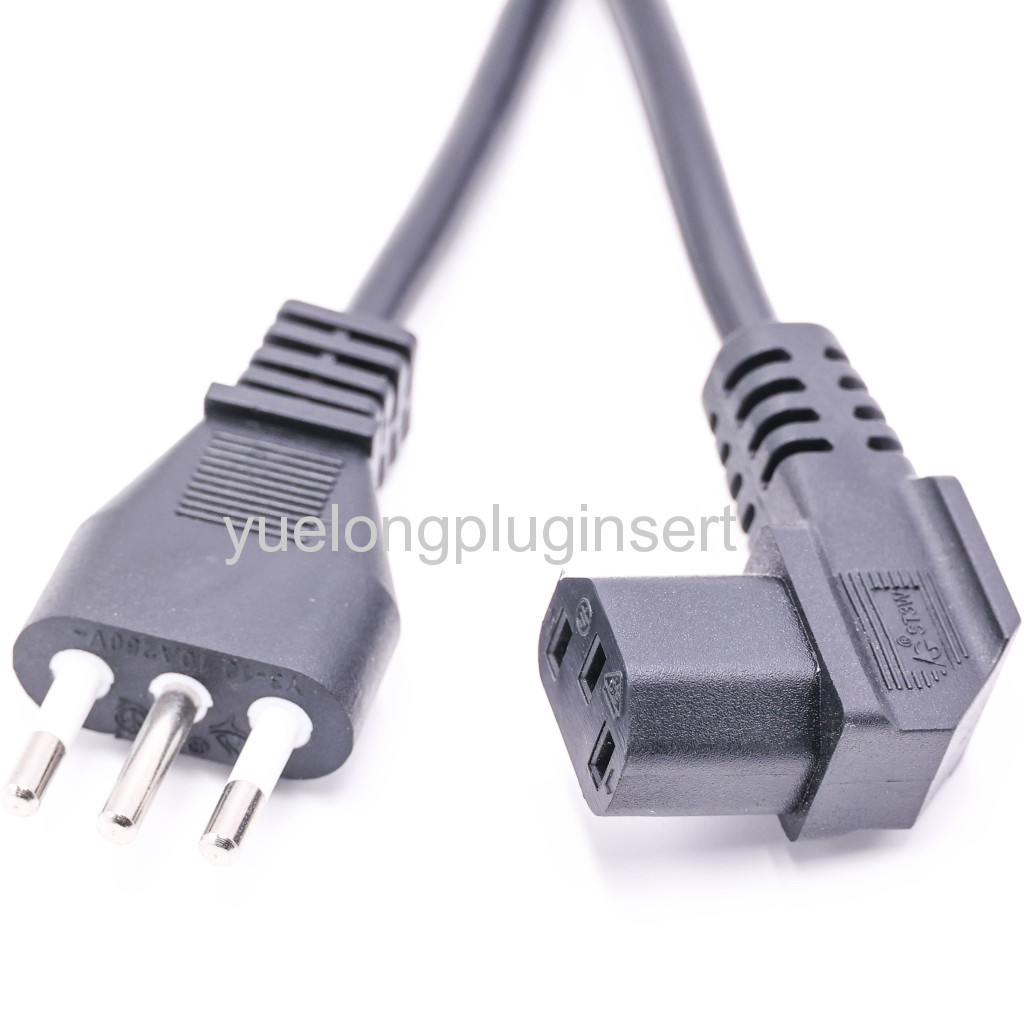 Brazil Inmetro Plug to IEC C5 Power Cable
