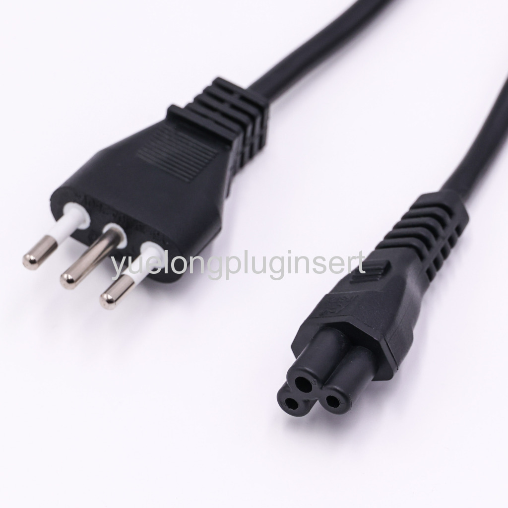 Italy 3Pins IMQ Approved Plug Power Cable