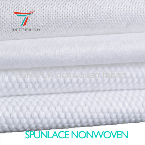 ecofriendly Polyester spunlaced non-woven fabric for wet wipes hygiene100 viscose PLA spunlace nonwoven fabric