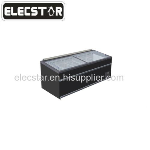 supermarket chest freezer with glass door