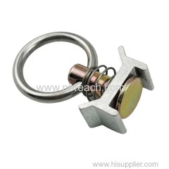 L Track Single Stud Fitting - Airline Logistic L Track Fitting Aluminum W Base Single Stud Fitting with Stainless Steel