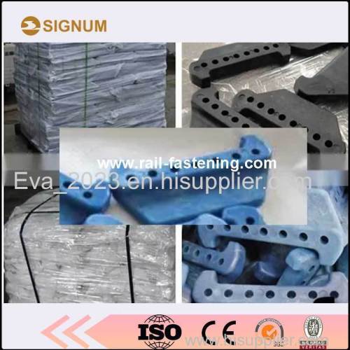 Rail Plastic Insulator/Railway Guide Plate/Nylon 66 insulators for railway fastening