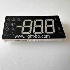 Multicolour 7 Segment LED Display 3 Digit 13.8mm common anode for Digital Refrigerator Temperature Controller