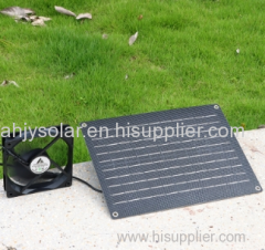 Outdoor Portable Cooling Pet House Solar Fan