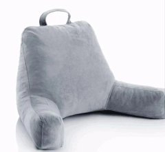 Konfurt Reading Pillow Velour Cover with Zipper for Backrest for Children