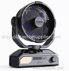 led solar portable fan