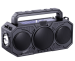 Outdoor wireless bluetooth speaker dual solar with flashlight plug card player sound