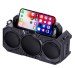 Outdoor wireless bluetooth speaker dual solar with flashlight plug card player sound