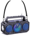 Outdoor wireless bluetooth speaker dual solar with flashlight plug card player sound