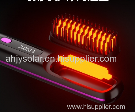 New LCD USB Rechargeable Ceramic Heated Comb