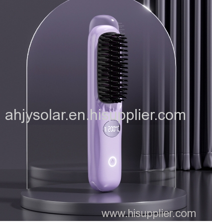 New LCD USB Rechargeable Ceramic Heated Comb