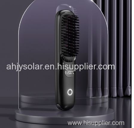 New LCD USB Rechargeable Ceramic Heated Comb