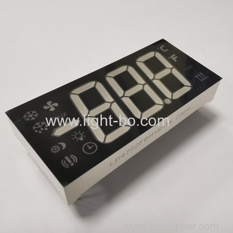 Display LED a 7 segmenti a 3 cifre ultra blu a catodo comune per il controller del frigorifero