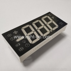 Ultra Blue 3 Digit 7 Segment LED Display Common Cathode for Refrigerator Controller