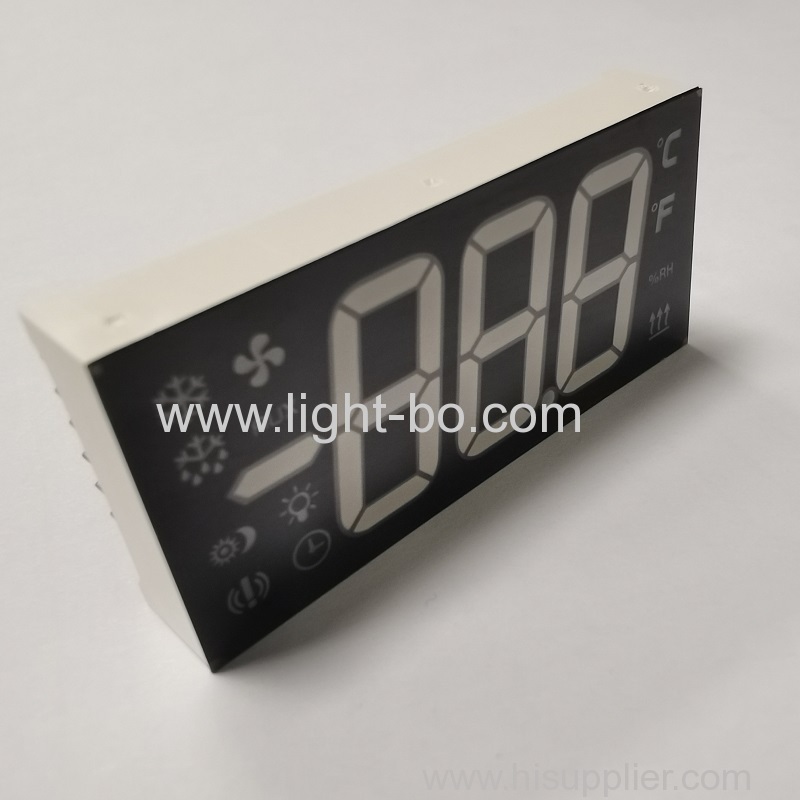 Display LED a 7 segmenti e 3 cifre, anodo comune ultra blu per controller frigorifero
